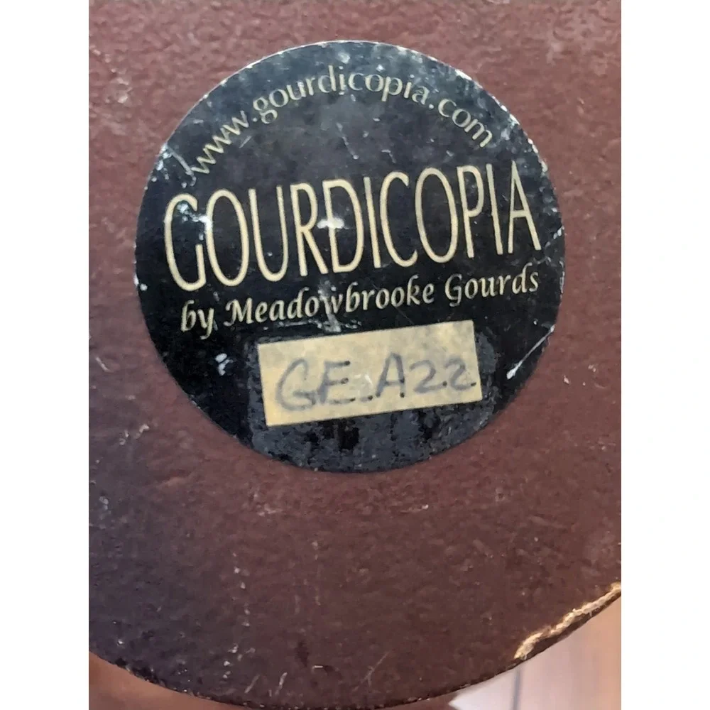 Gourdicopia Meadowbrooke Gourds Rustic Homegrown Autumn Harvest‎ Decor Vase 13